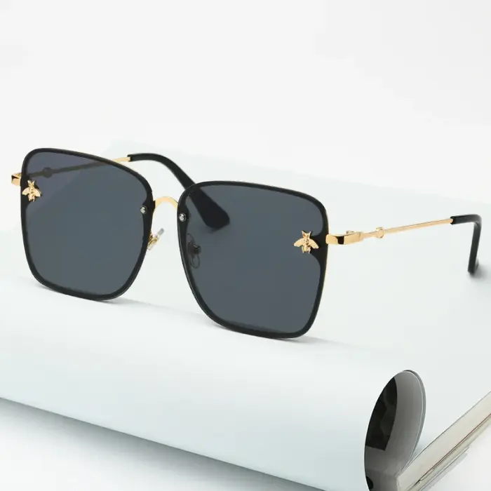 Luxury Oversized Rimless Sunglasses For Women - Image 2