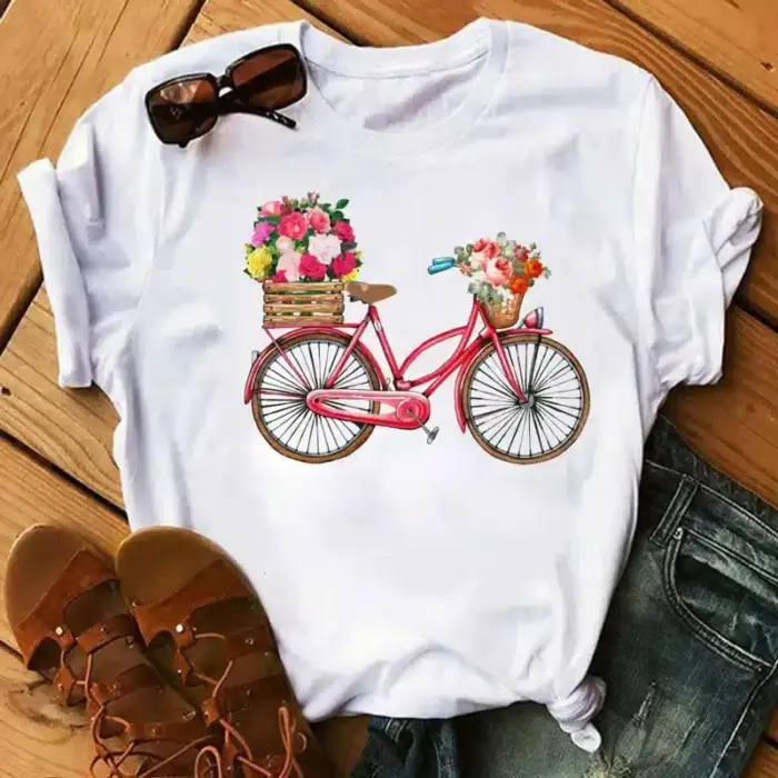 Casual Pattern T-shirt For Women - Image 6