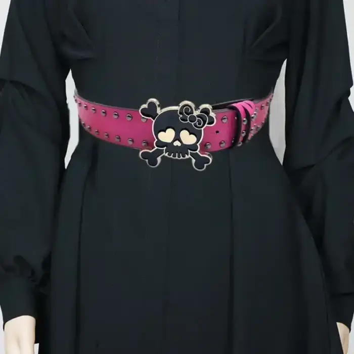 Skull Buckle Belt For Women - Image 5