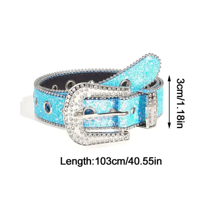 Sparkling Rhinestone Belt For Women - Image 6