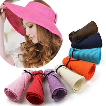 New Foldable Sun Visor Hat For Women