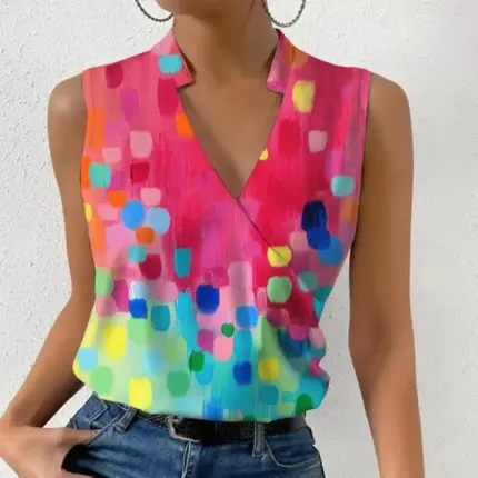 Elegant Short Sleeve Blouse For Women