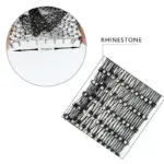 Rhinestone Fishnet Crop Top For Women - Image 6