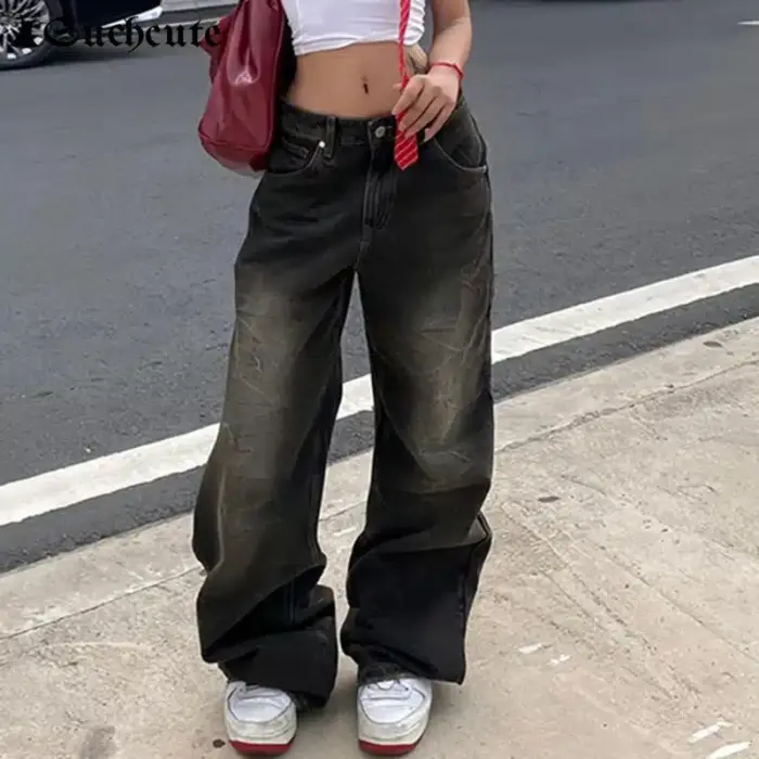 Low Waist Baggy Jeans For Women - Image 2