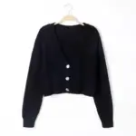 V-Neck Cropped Cardigan For Women - Image 3