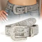 Sparkling Rhinestone Belt For Women - Image 2
