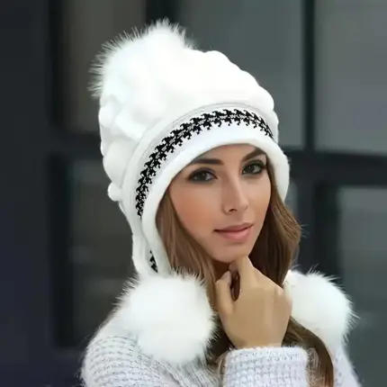 Cozy Knit Beanie with Ear Flaps