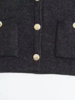 Knitted Long Sleeve Cardigan For Women - Image 6