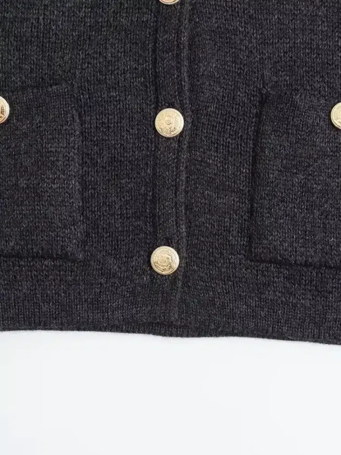 Knitted Long Sleeve Cardigan For Women - Image 6