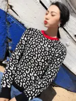Warm Leopard Sweater For Women - Image 4