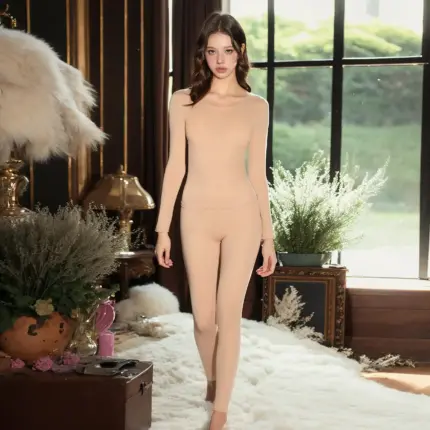 Ultra Thin Thermal Underwear Set For Women