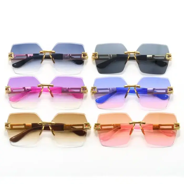 New Trimming Square Sunglasses For Women - Image 6