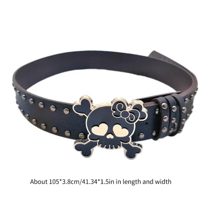 Skull Buckle Belt For Women - Image 6