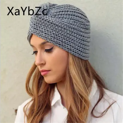 Knitted Turban Hat For Women
