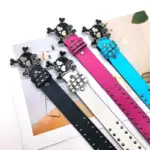 Skull Buckle Belt For Women