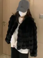 Women's Fur Short Coat - Image 3