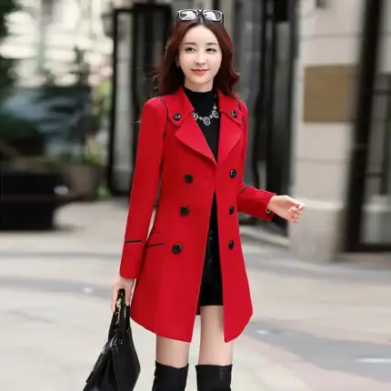 Casual Wool Coat For Women
