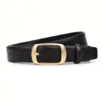 Women's Leather Belt With Metal Buckle - Image 6