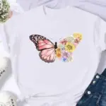 New Butterfly Print T-shirt For Women - Image 4