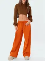 Casual Wide Leg Trousers For Women - Image 5