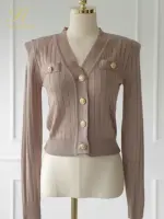New Knitted V-Neck Cardigan For Women - Image 4
