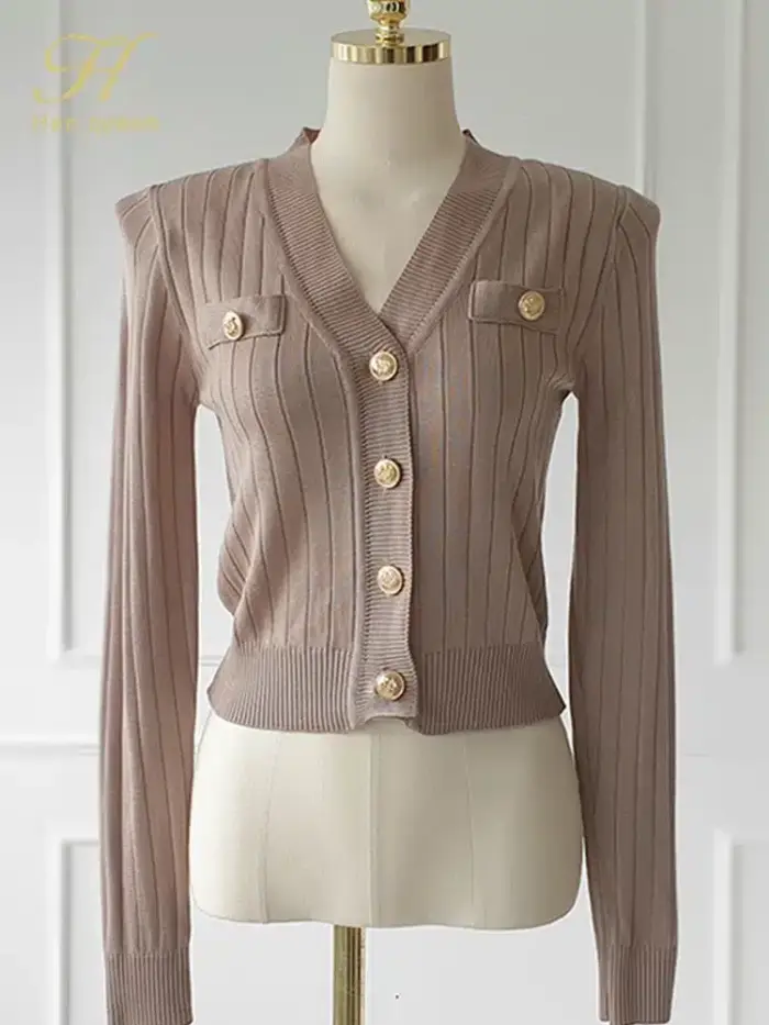 New Knitted V-Neck Cardigan For Women - Image 4
