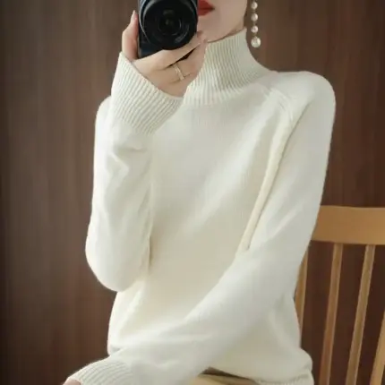 Warm Turtleneck Sweater For Women