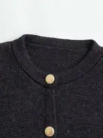 Knitted Long Sleeve Cardigan For Women - Image 4