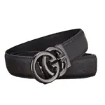 Unisex Luxury Belt With Metal Buckle - Image 4