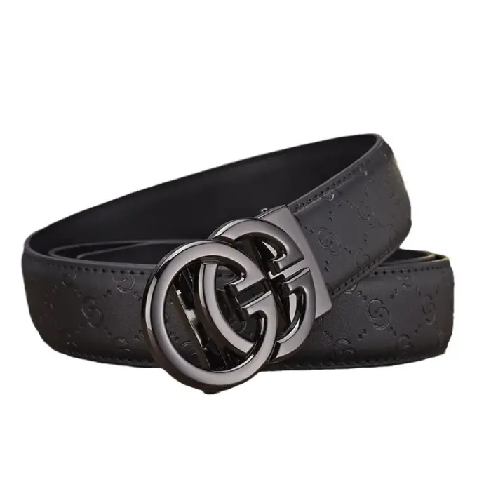 Unisex Luxury Belt With Metal Buckle - Image 4