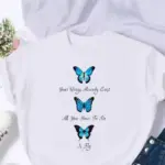 New Butterfly Print T-shirt For Women - Image 2