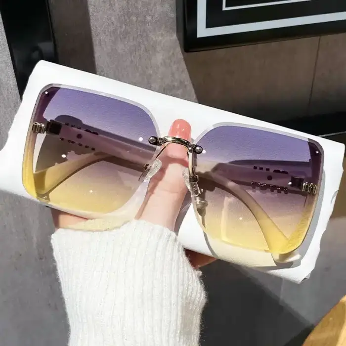 New Casual Trimmed Sunglasses For Women - Image 3