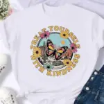 New Butterfly Print T-shirt For Women - Image 3