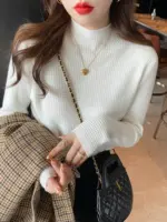 Casual Turtleneck Sweater For Women - Image 2