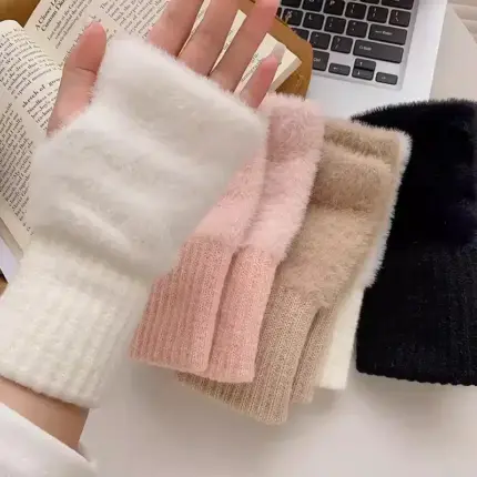Luxury Half Finger Gloves For Women