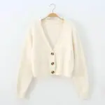 V-Neck Cropped Cardigan For Women - Image 2