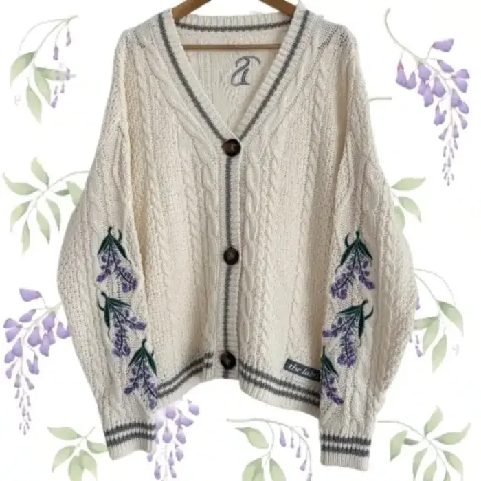 Warm Flowers Cardigan For Women - Image 1