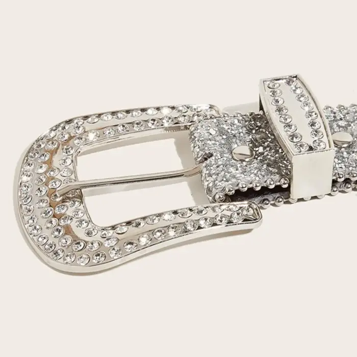 Sparkling Rhinestone Belt For Women - Image 5