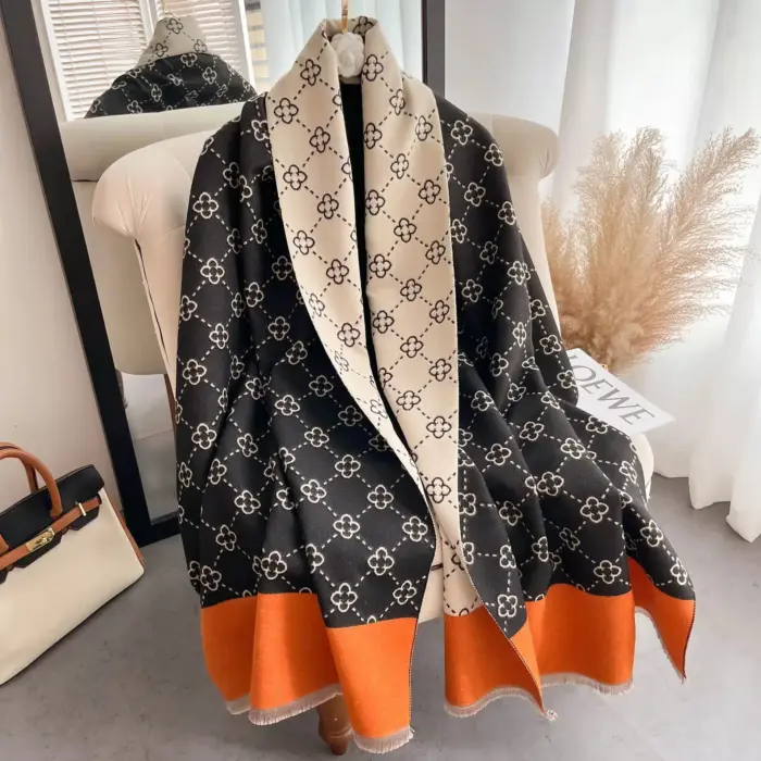 Luxury Winter Cashmere Scarf For Women - Image 4