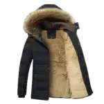 Casual Fleece Parka Jacket For Men - Image 2