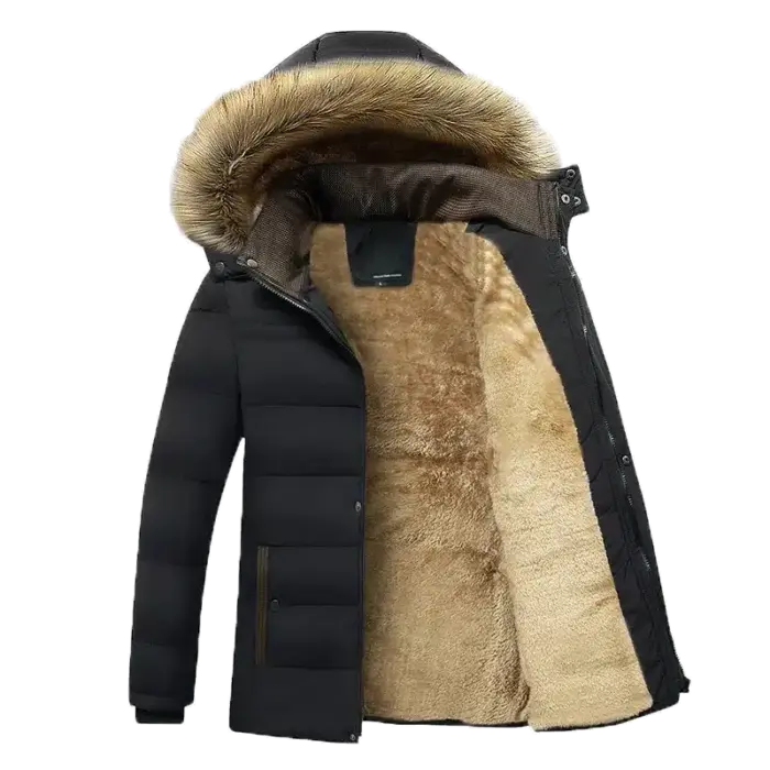 Casual Fleece Parka Jacket For Men - Image 2