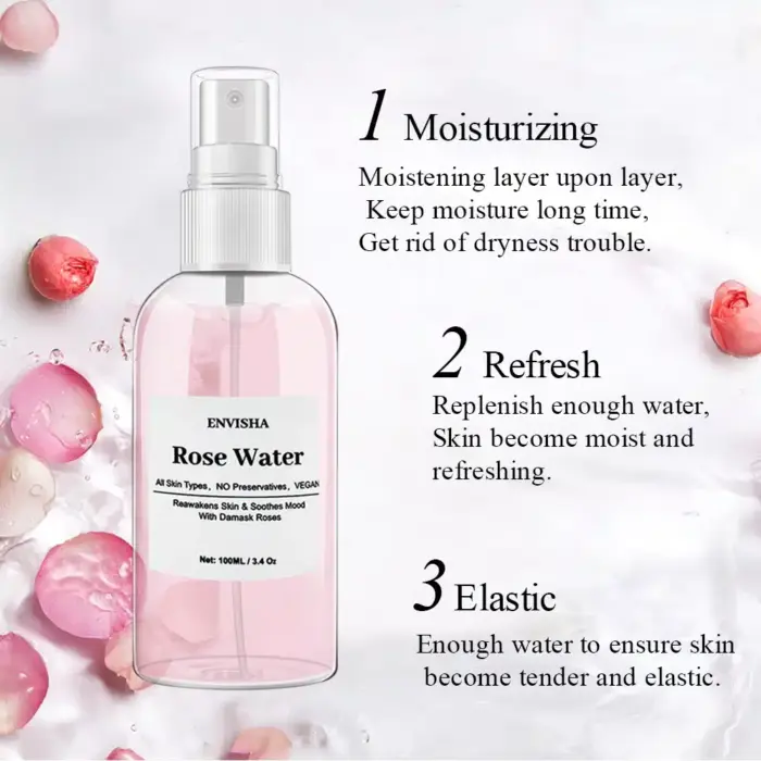 Organic Rose Water Facial Toner - Image 2