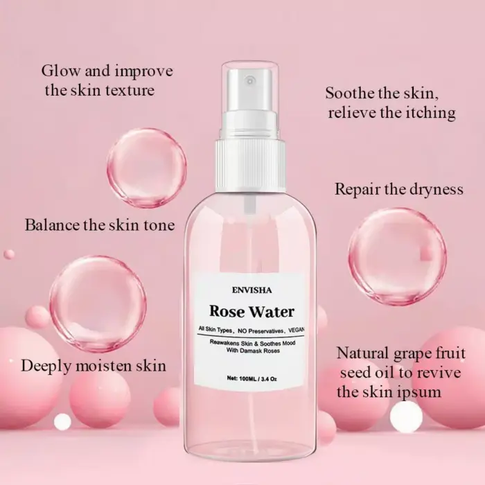 Organic Rose Water Facial Toner - Image 4