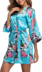 Satin Silk Kimono Nightwear For Women - Image 4