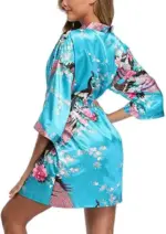 Satin Silk Kimono Nightwear For Women - Image 5