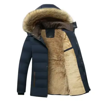 Casual Fleece Parka Jacket For Men