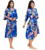 Satin Kimono Robe For Women - Image 5