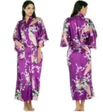 Satin Kimono Robe For Women - Image 6