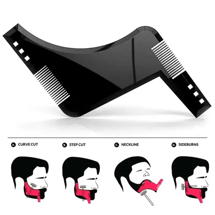New Beard Styling Template Comb - Image 1