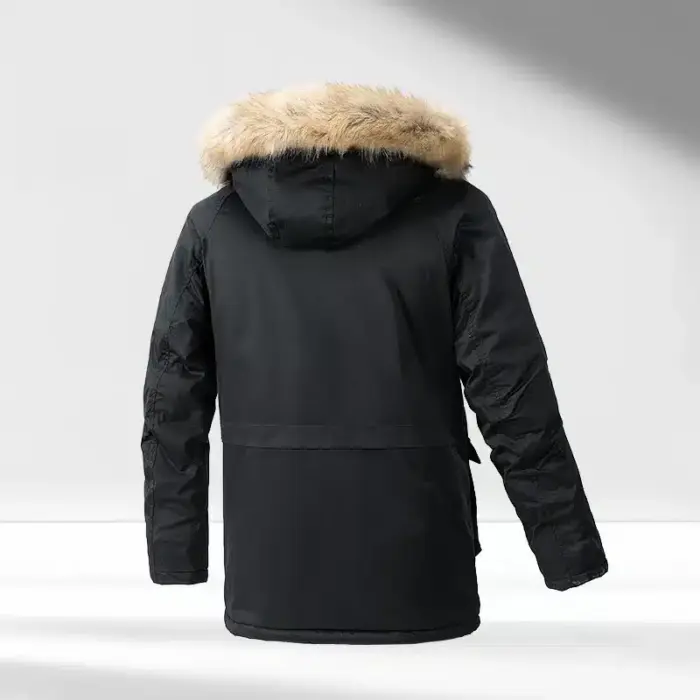 Casual Fleece Parka Jacket For Men - Image 2